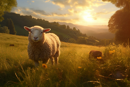 羊圈潜入牧羊人迷人世界背景