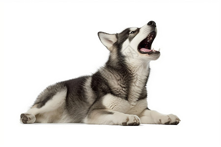 嚎叫的狗狗脊椎动物高清图片