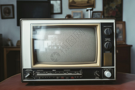 80年代怀旧复古电视机背景