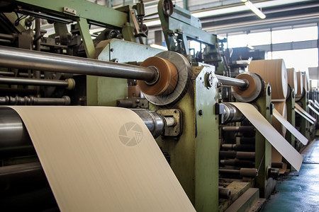 工厂正在生产纸张图片