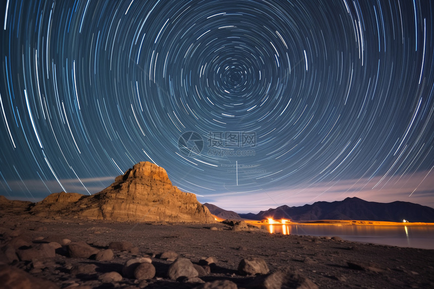 美妙的星空夜景图片