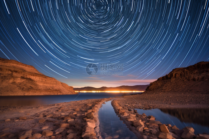 户外星径风景图片