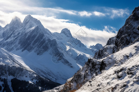 宏伟的玉龙雪山背景图片