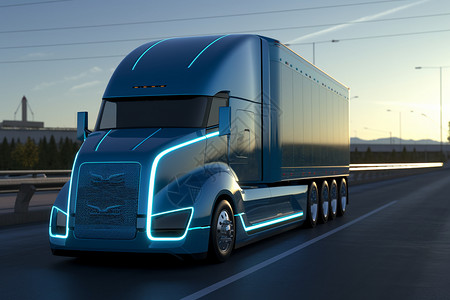 氢燃料电池卡车背景图片