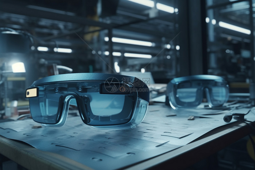 工业维护的AR眼镜图片