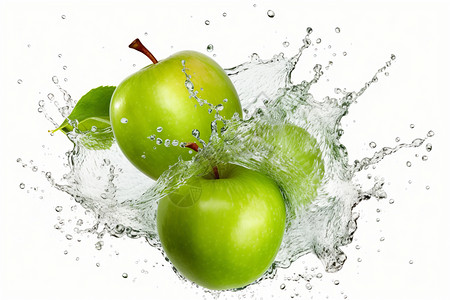 日用洗涤采摘的苹果设计图片