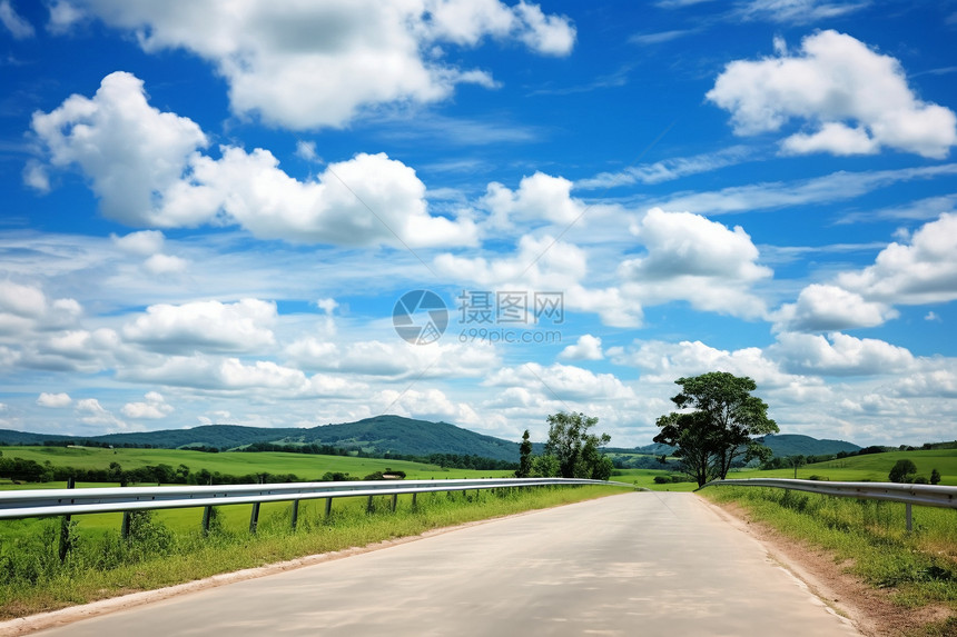 乡村的云彩图片