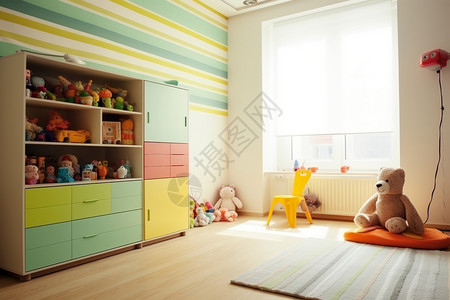 幼儿的房间背景图片