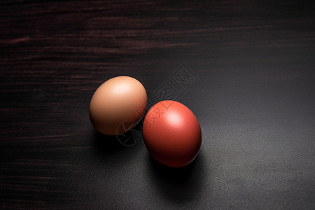 两个土鸡蛋背景图片