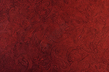 红色中国风花纹壁纸纹理背景