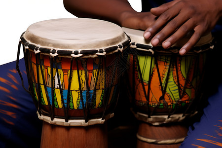 小军鼓非洲传统打击乐器背景