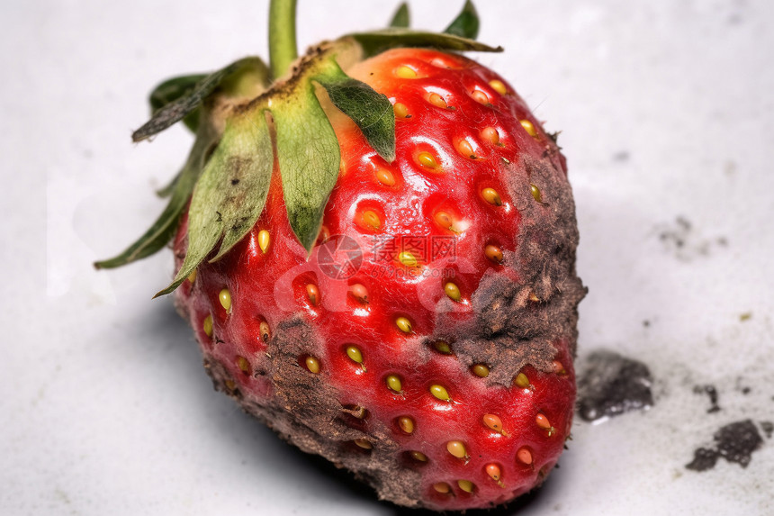 腐烂的草莓图片