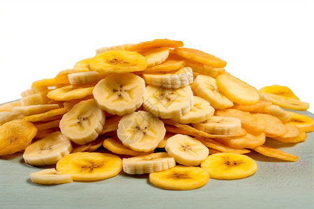 香蕉干蜜饯蜜饯果皮高清图片