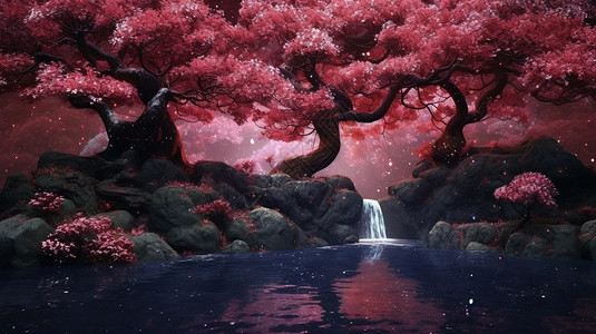 樱花盛开的唯美风景图片