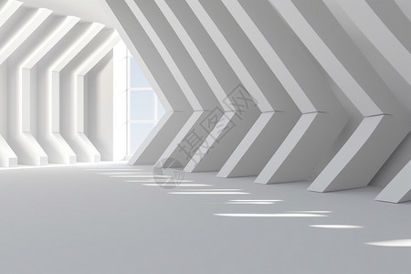 几何主义3d创意建筑设计图片