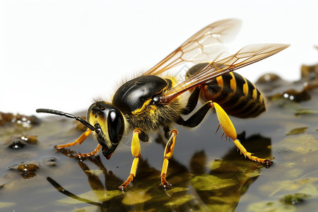 嗡嗡叫的蜜蜂背景图片