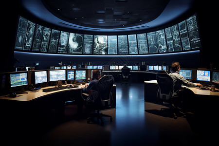 控制站卫星操作的指挥中心设计图片