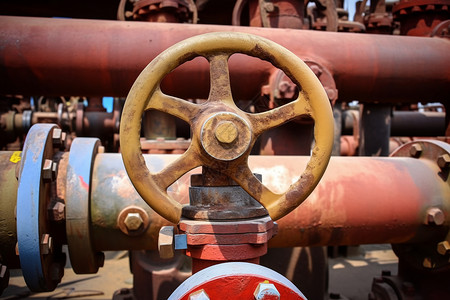 石油管道的螺栓图片