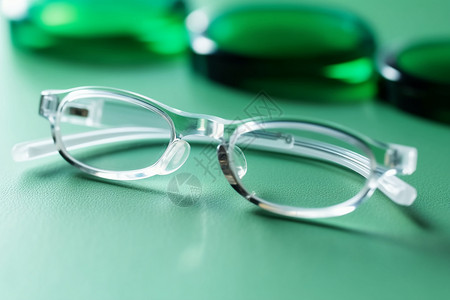 光学原理的眼镜背景图片