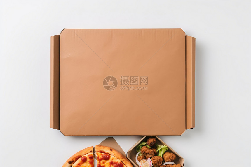 披萨盒纸板图片