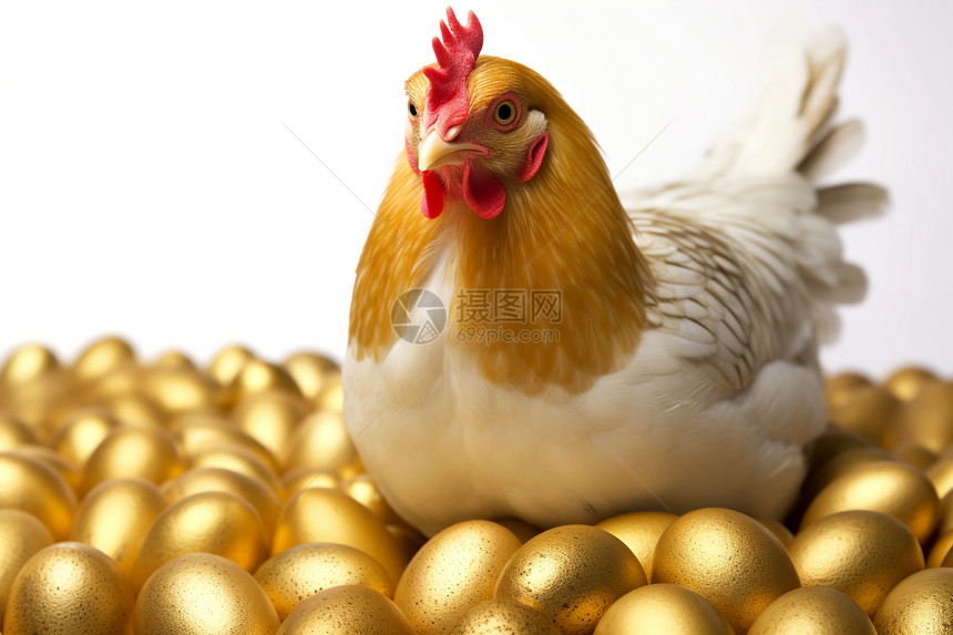 金蛋里的母鸡图片