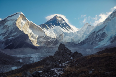珠穆朗玛峰基地图片