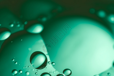 绿色的小油滴背景图片