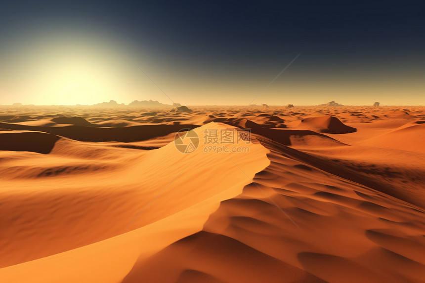 博大的沙漠图片