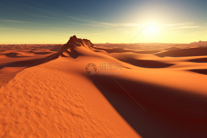 风蚀的沙漠图片