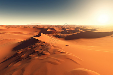 荒芜的沙漠图片
