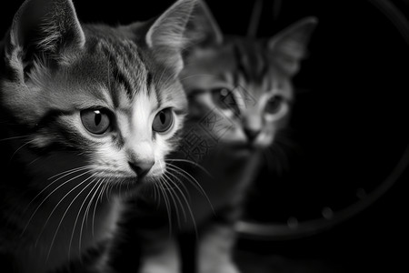 可爱的两只小猫图片