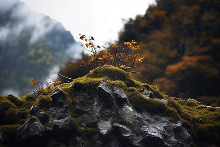 山林植物特写图片