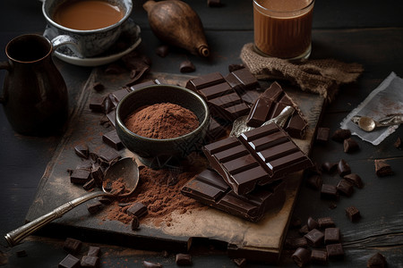 手工巧克力甜品图片