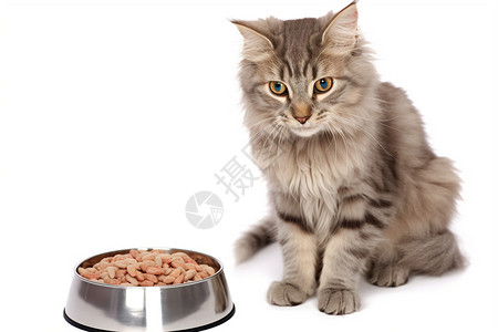 饥饿的小猫背景图片