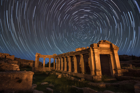 罗马夜景罗马遗产废墟设计图片