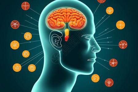肝病学大脑神经数据分析设计图片