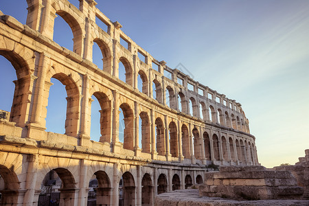 罗马渡槽历史古物建筑背景
