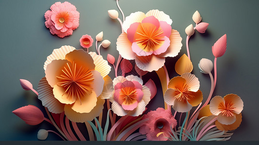 立体花卉图片