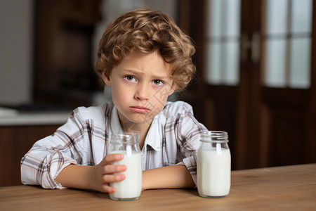 不喜欢牛奶的男孩背景