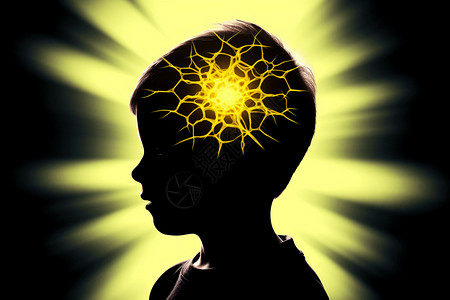儿童的疾病头部癫痫高清图片