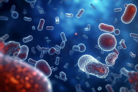 病毒结构体化脓性球菌高清图片