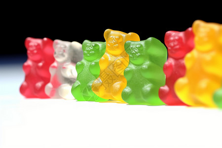 三只小熊小熊软糖背景