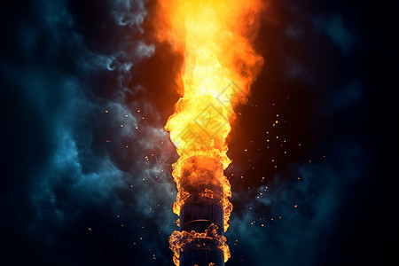 天然气的火炬背景图片