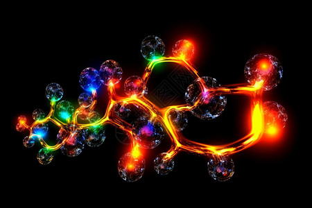 物理分子抽象的天然气分子设计图片