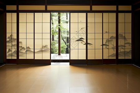 日式风格装饰背景图片
