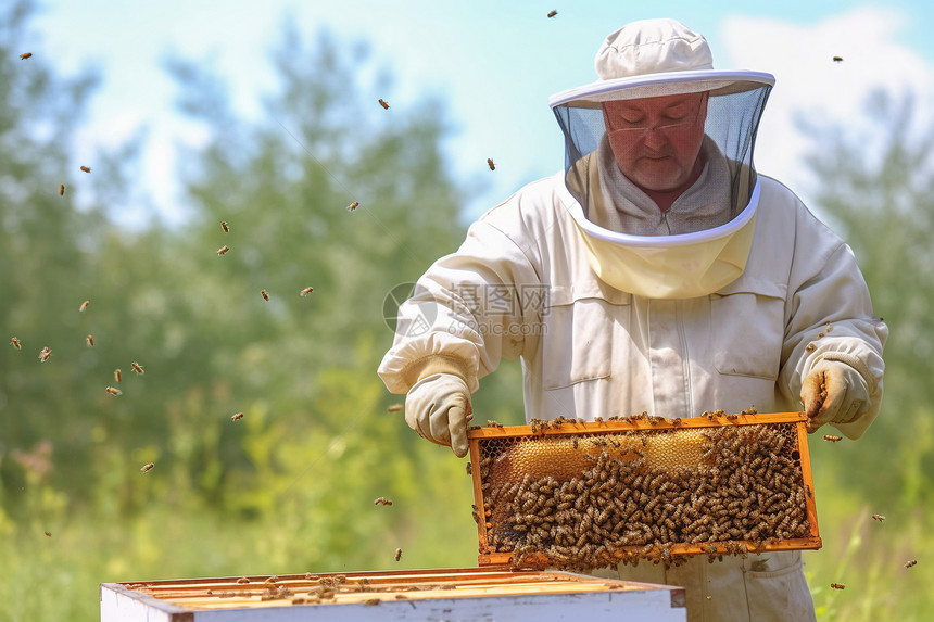 外国养蜂人图片