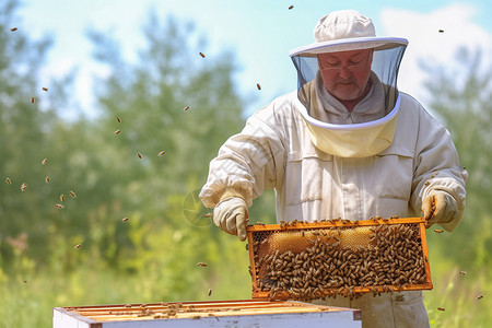 外国养蜂人图片