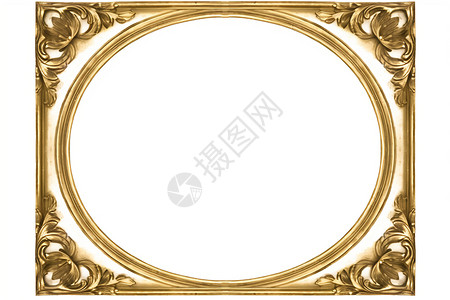 花纹框素材镀金的相框设计图片