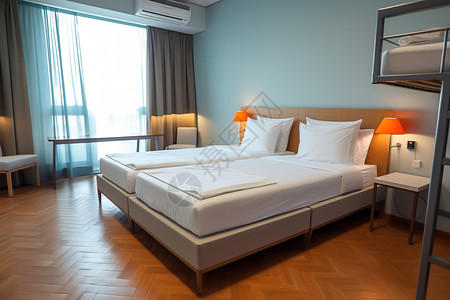 卧室空调酒店的房间设计图片