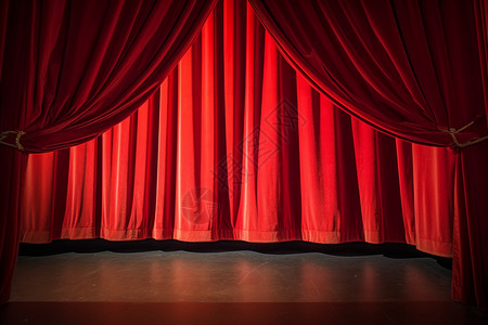 炫舞广告素材红色幕布的舞台背景